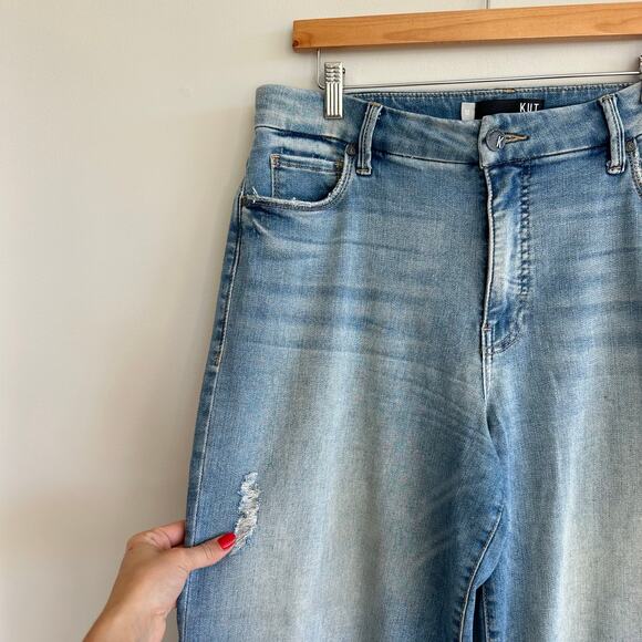 Kut From The Kloth Meg Fab Ab Wide Leg High Rise Jeans 12 - Picture 6 of 11